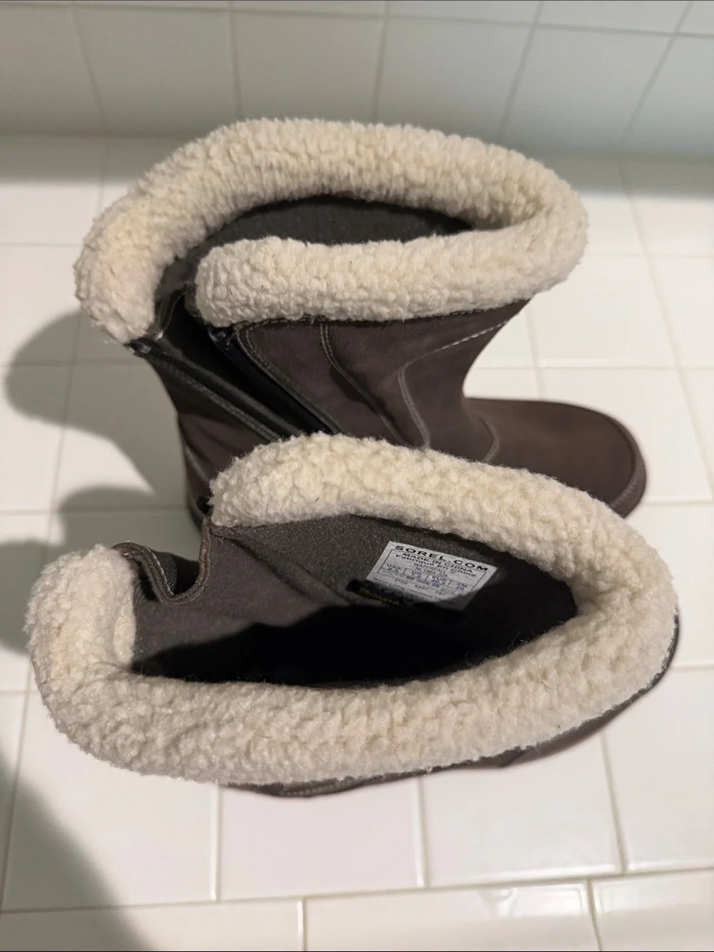 NWOT Sorel Brown Sherpa-Lined Waterproof Winter Boots